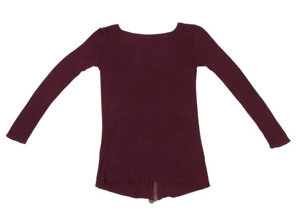 Jean Paul GAULTIER FEMME Rayon Double Zip Ribbed Knit Top K-175569_013