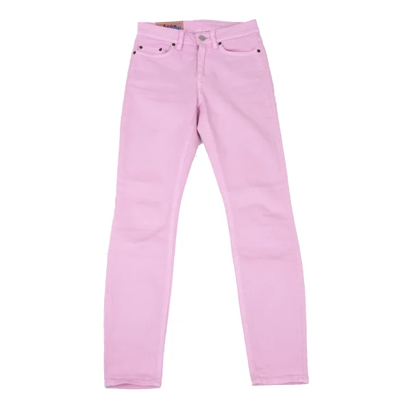 Acne Studios Bla Konst Cotton Blend Stretch Skinny Jeans Pink 30 K-175572_001