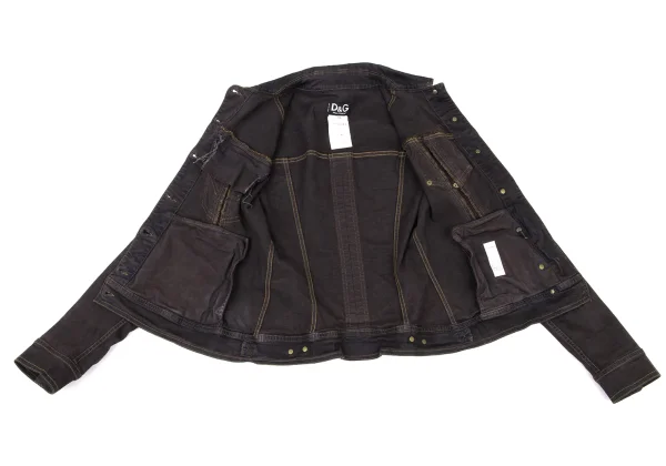 D&G Cotton Blend Stretch Denim Jacket K-175573_014