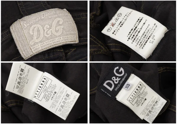 D&G Cotton Blend Stretch Denim Jacket K-175573_019