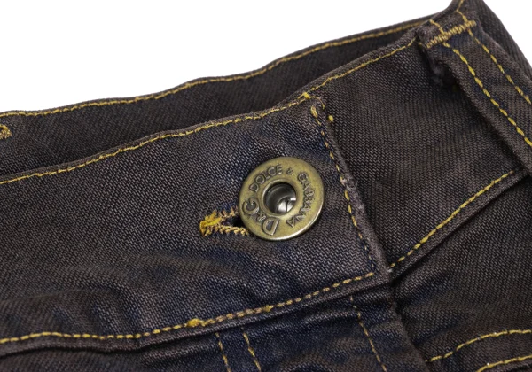 D&G Cotton Blend Stretch Denim Skirt K-175574_004