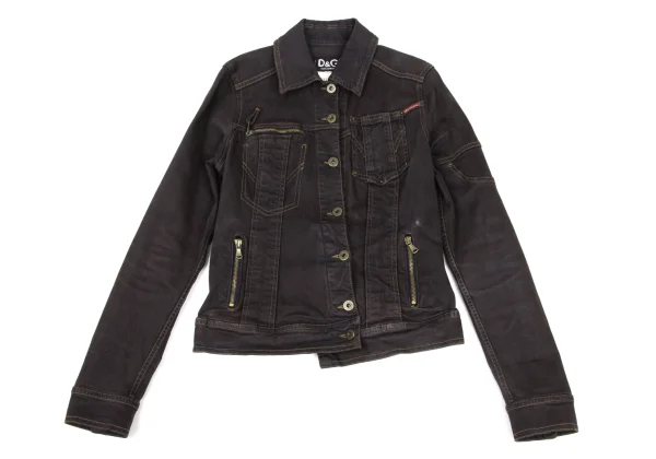 D&G Cotton Blend Stretch Denim Jacket & Skirt K-175575_003