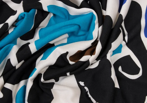 DIANE VON FURSTENBERG Silk Graphic Print Wrap Long Cardigan K-175579_016