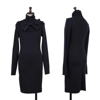 PAUL&JOE Big Bow Gather High-neck Dres