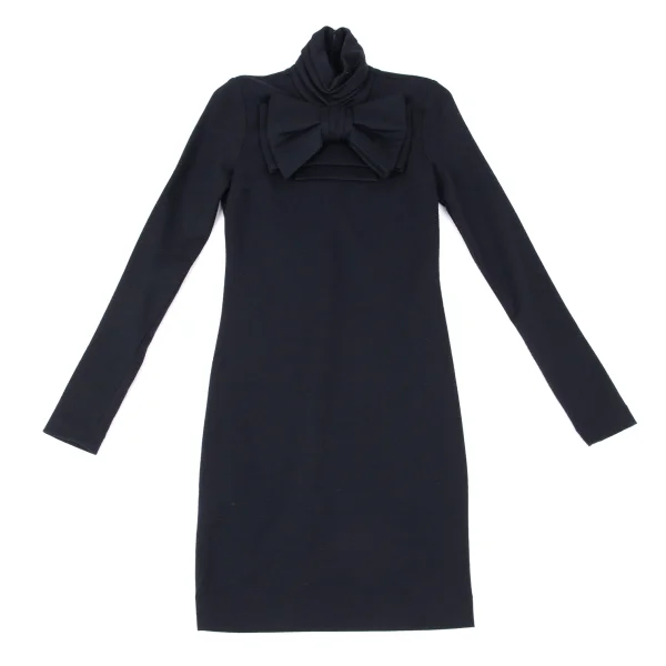 PAUL&JOE Big Bow Gather High-neck Dres K-175580_002