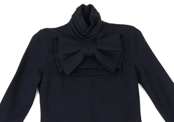PAUL&JOE Big Bow Gather High-neck Dres K-175580_003