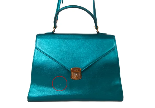 Jean Paul GAULTIER Metallic Leather 2way Bag K-175581_003