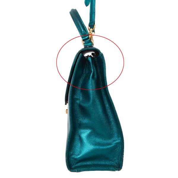 Jean Paul GAULTIER Metallic Leather 2way Bag K-175581_005