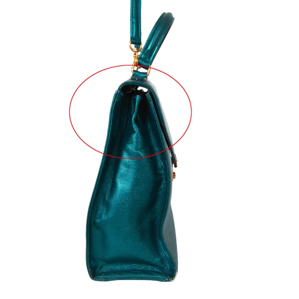 Jean Paul GAULTIER Metallic Leather 2way Bag K-175581_009