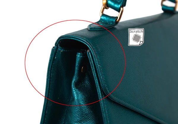 Jean Paul GAULTIER Metallic Leather 2way Bag K-175581_010