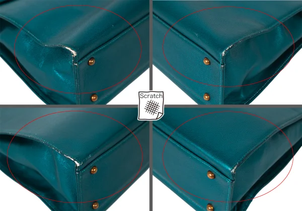 Jean Paul GAULTIER Metallic Leather 2way Bag K-175581_012