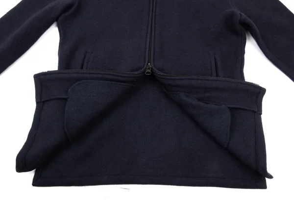Yohji Yamamoto FEMME Cashmere Blended Knit Hoodie K-175584_010
