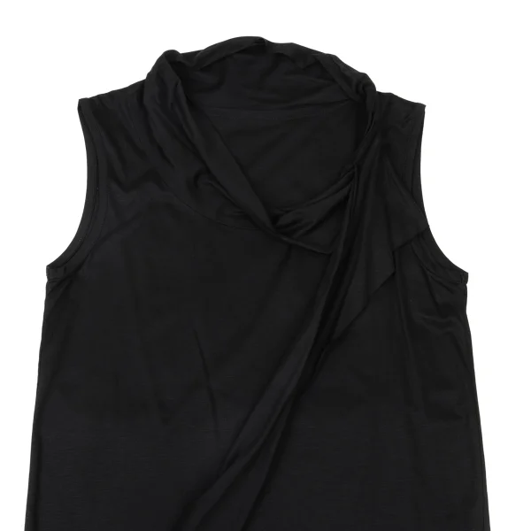 Yohji Yamamoto FEMME Neck Design Stretch Sleeveless Top K-175587_003