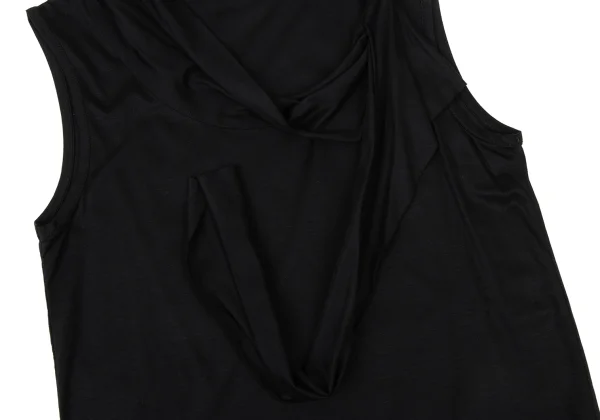 Yohji Yamamoto FEMME Neck Design Stretch Sleeveless Top K-175587_005