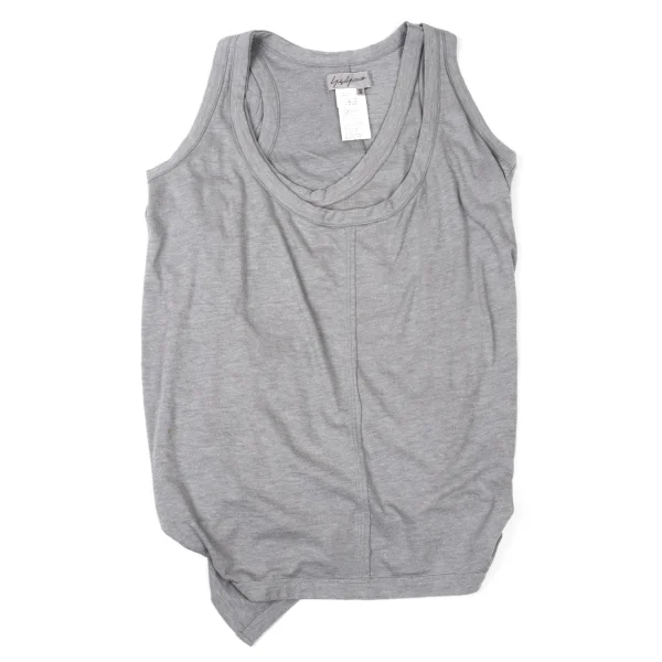 Yohji Yamamoto FEMME Layered Lame Tank top K-175588_002