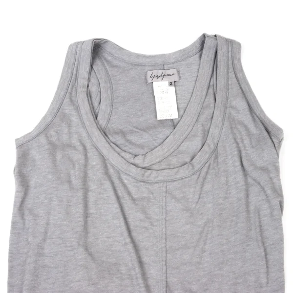 Yohji Yamamoto FEMME Layered Lame Tank top K-175588_003
