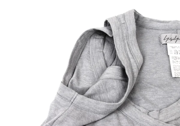 Yohji Yamamoto FEMME Layered Lame Tank top K-175588_009