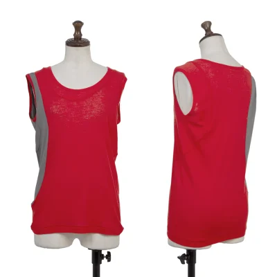 Yohji Yamamoto FEMME Switching Cotton Tank top