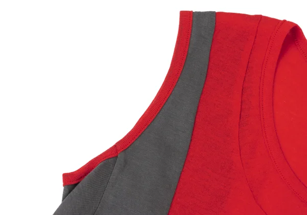 Yohji Yamamoto FEMME Switching Cotton Tank top K-175591_005
