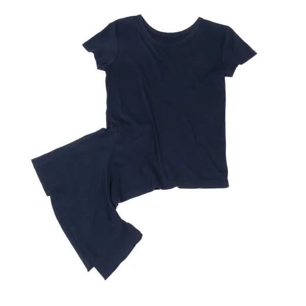 Yohji Yamamoto NOIR Cotton Asymmetry Hem Stretch T-shirt K-175596_002