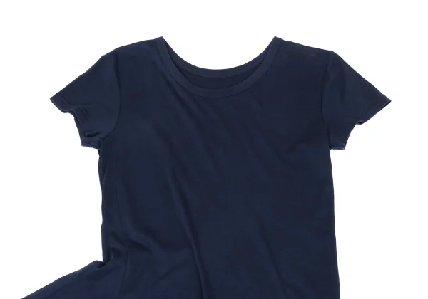 Yohji Yamamoto NOIR Cotton Asymmetry Hem Stretch T-shirt K-175596_003