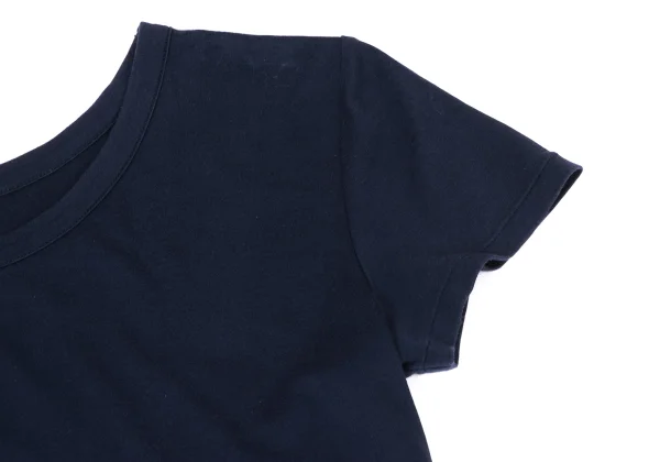 Yohji Yamamoto NOIR Cotton Asymmetry Hem Stretch T-shirt K-175596_005