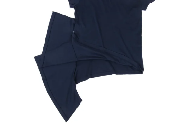 Yohji Yamamoto NOIR Cotton Asymmetry Hem Stretch T-shirt K-175596_008