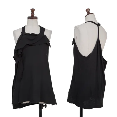 Yohji Yamamoto NOIR Cotton Switching Design Knit Cami Top