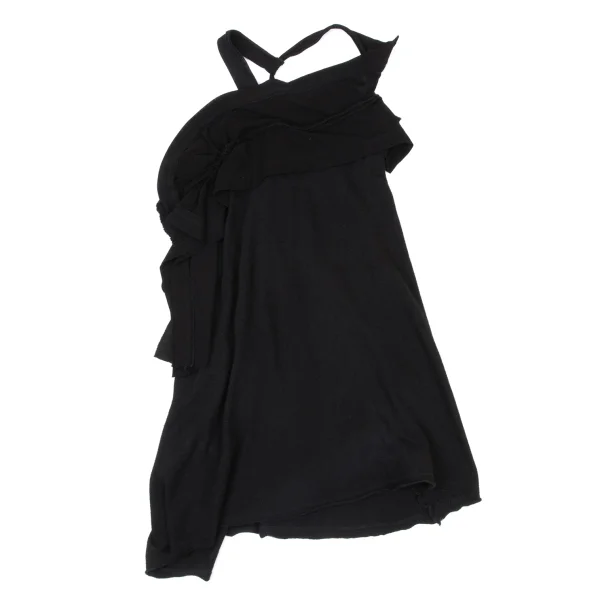 Yohji Yamamoto NOIR Cotton Switching Design Knit Cami Top K-175600_002