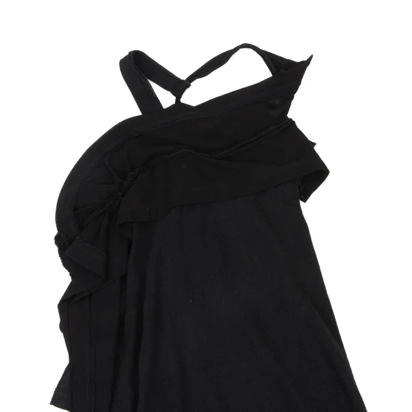 Yohji Yamamoto NOIR Cotton Switching Design Knit Cami Top K-175600_003