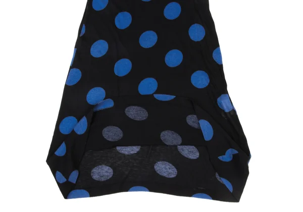Yohji Yamamoto NOIR Cotton Rayon Dot Print Sleeveless Dress K-175601_007