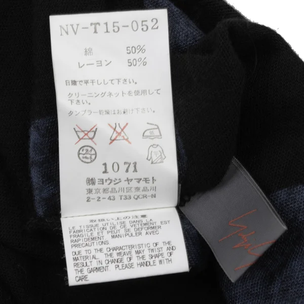 Yohji Yamamoto NOIR Cotton Rayon Dot Print Sleeveless Dress K-175601_014
