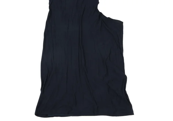 Yohji Yamamoto NOIR Cotton Rib Layered Asymmetry Sleeveless Dress K-175602_006