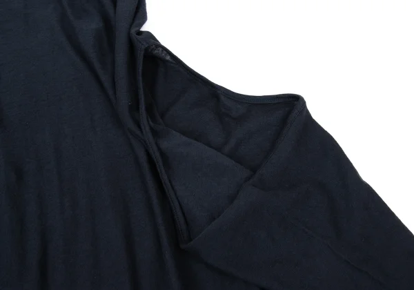 Yohji Yamamoto NOIR Cotton Rib Layered Asymmetry Sleeveless Dress K-175602_010