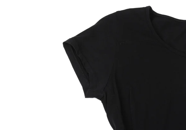 Yohji Yamamoto NOIR Cotton Blend Short Sleeve Stretch Dress K-175603_005