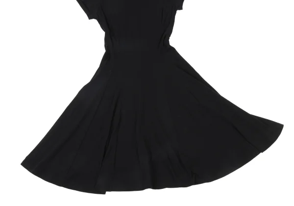 Yohji Yamamoto NOIR Cotton Blend Short Sleeve Stretch Dress K-175603_006