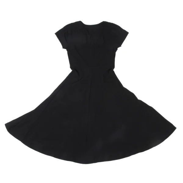 Yohji Yamamoto NOIR Cotton Blend Short Sleeve Stretch Dress K-175603_008