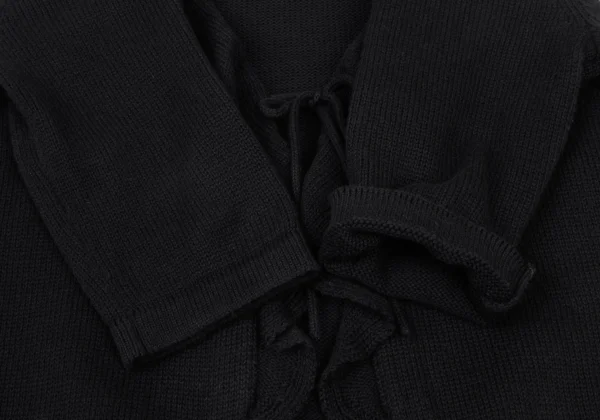 Yohji Yamamoto NOIR Cotton Frill Design Knit Cardigan K-175604_007