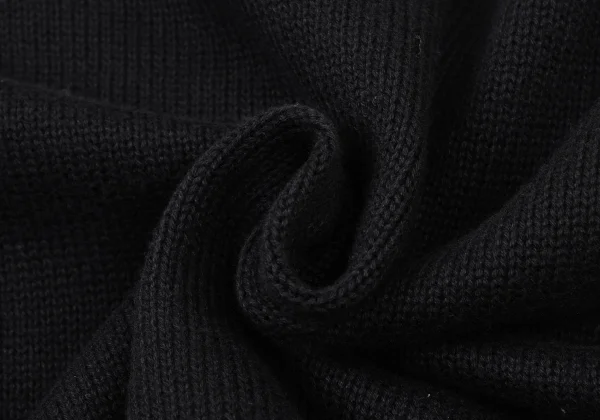 Yohji Yamamoto NOIR Cotton Frill Design Knit Cardigan K-175604_014