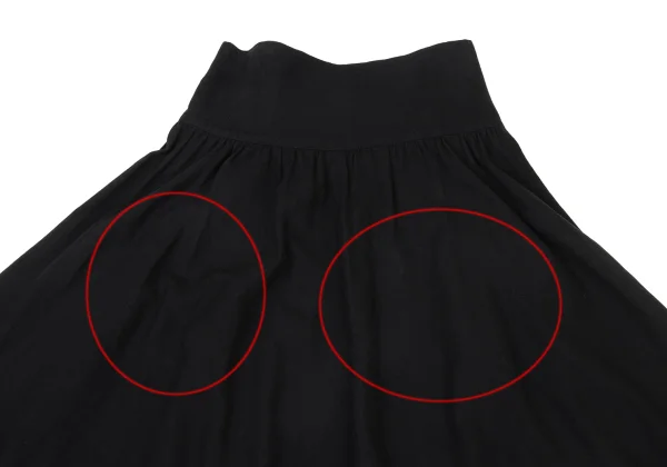 Yohji Yamamoto NOIR Back Belt Design Flare Skirt K-175605_003