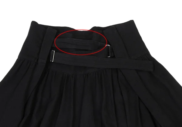 Yohji Yamamoto NOIR Back Belt Design Flare Skirt K-175605_011