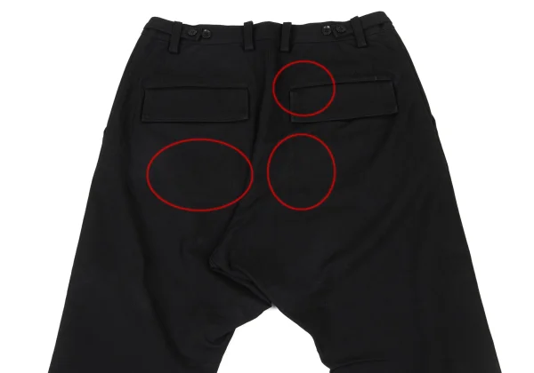 Yohji Yamamoto NOIR Cotton Blend Tapered Pants K-175606_010