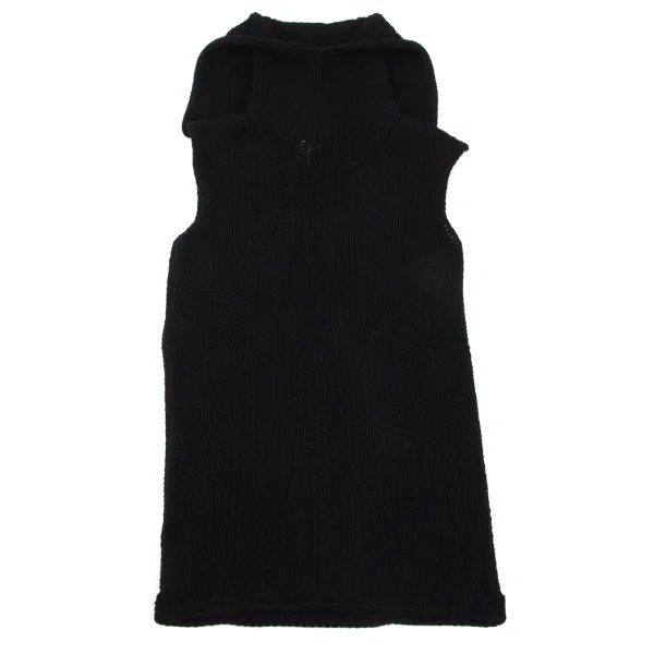 Y's Wool Sailor Neck Sleeveless Knit Sweater K-175608_002