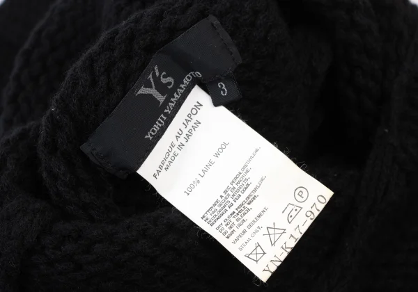Y's Wool Sailor Neck Sleeveless Knit Sweater K-175608_012