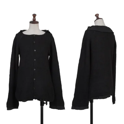 Y's Switching Alpaca Knit Cardigan