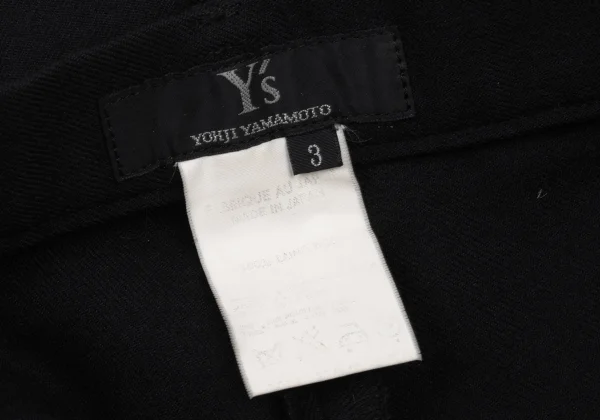 Y's Wool Tuck Tapered Pants K-175611_012