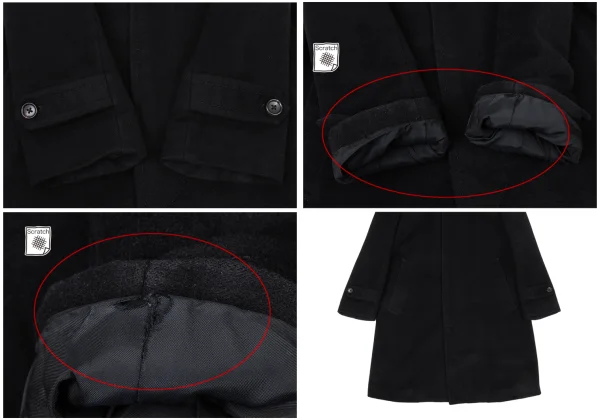 COMME des GARCONS HOMME PLUS Cashmere Blend Wool Coat K-175614_006