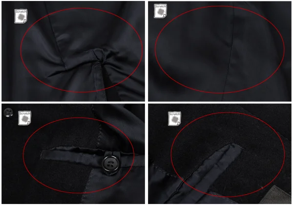 COMME des GARCONS HOMME PLUS Cashmere Blend Wool Coat K-175614_011