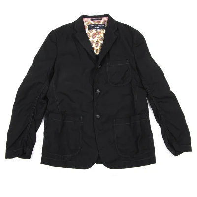 COMME des GARCONS HOMME Wool Lined Paisley Patch Pocket Jacket