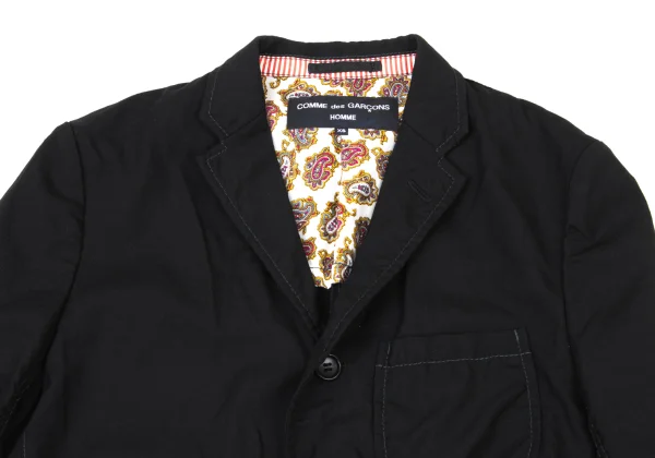 COMME des GARCONS HOMME Wool Lined Paisley Patch Pocket Jacket K-175615_002